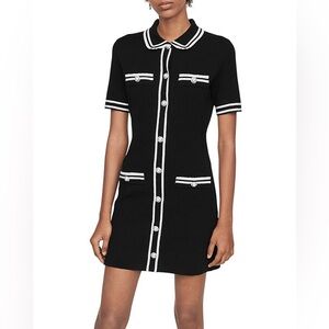 Maje Ravela Tweed Mini Dress